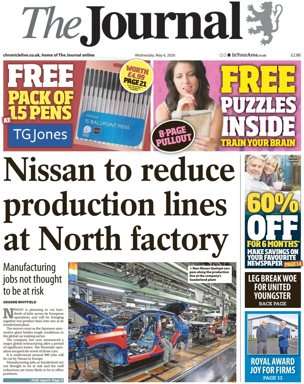 Front Page The Journal | Newcastle 06/05/2026