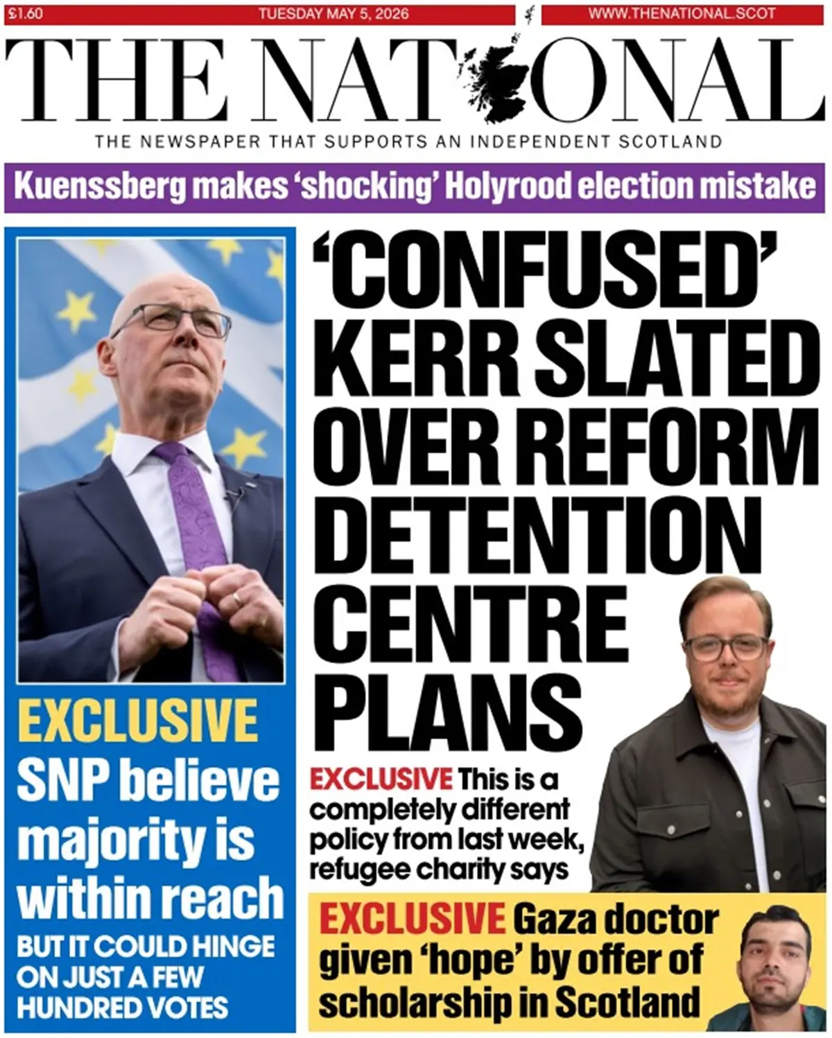Front Page The National | Scotland 06/05/2026