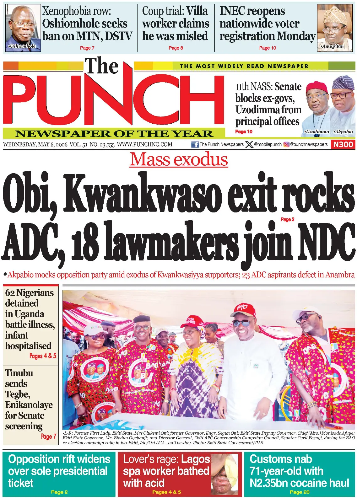 Front Page The Punch 06/05/2026