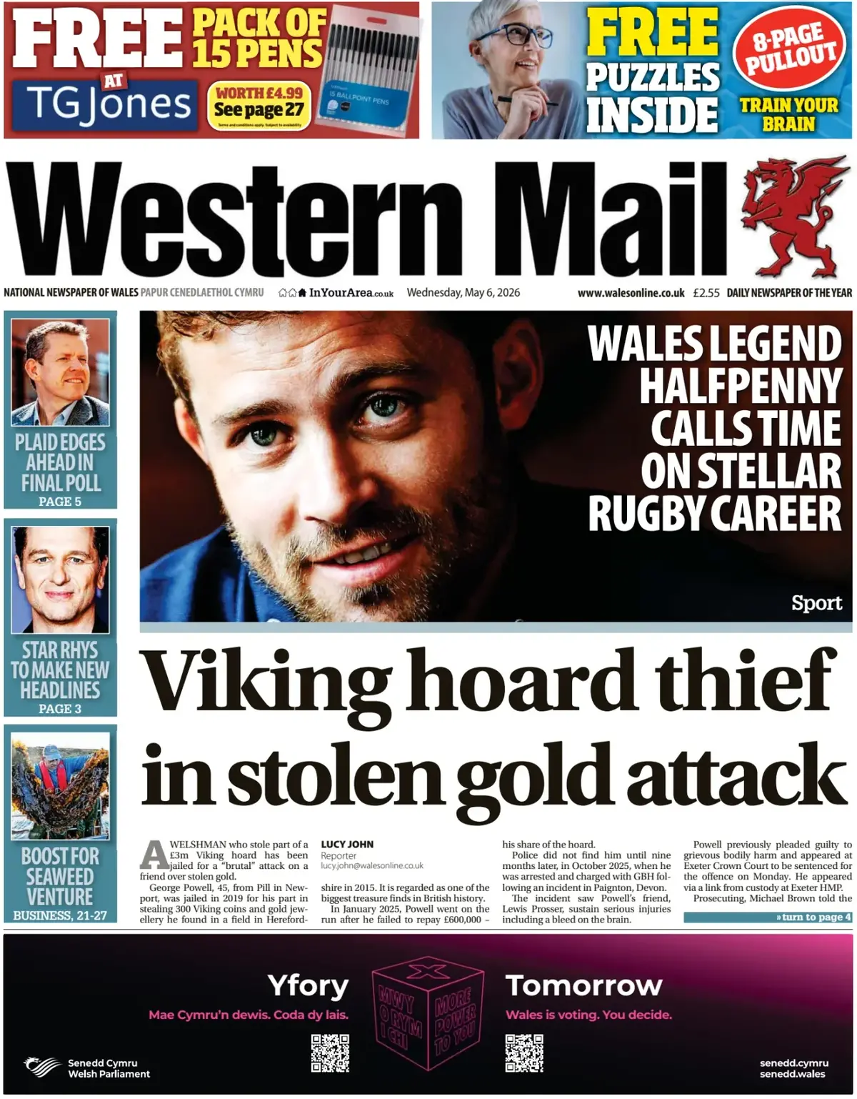Front Page Western Mail | Wales 06/05/2026