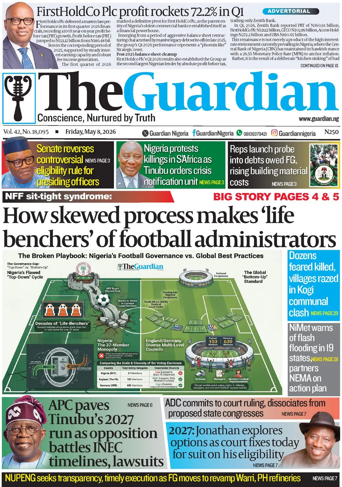 Front Page The Guardia (Nigeria) 08/05/2026