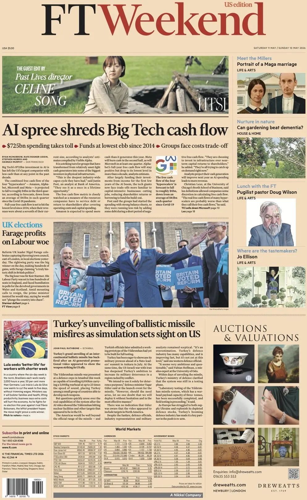 Front Page Financial Times 10/05/2026