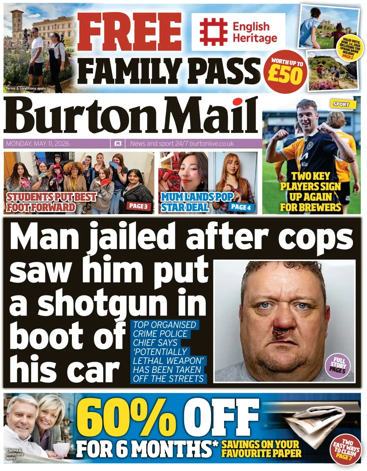 Front Page Burton Mail 11/05/2026