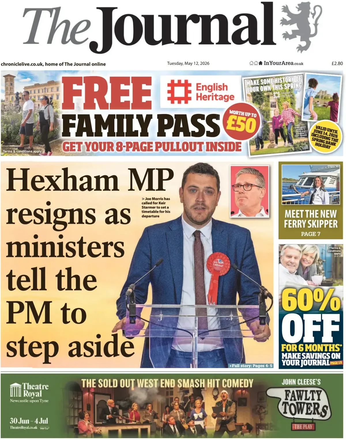 Front Page The Journal | Newcastle 12/05/2026