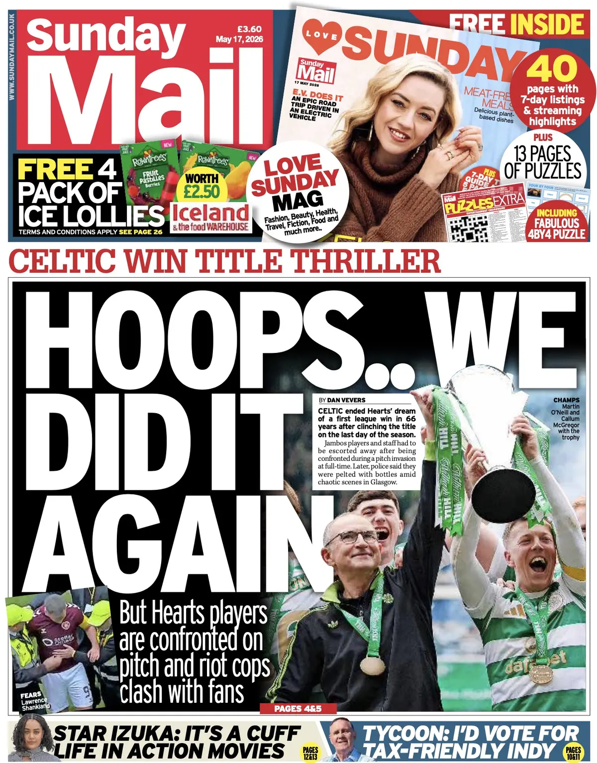 Cover Sunday Mail 17/05/2026