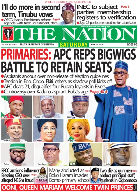 Front Page The Nation (Nigeria) 17/05/2026