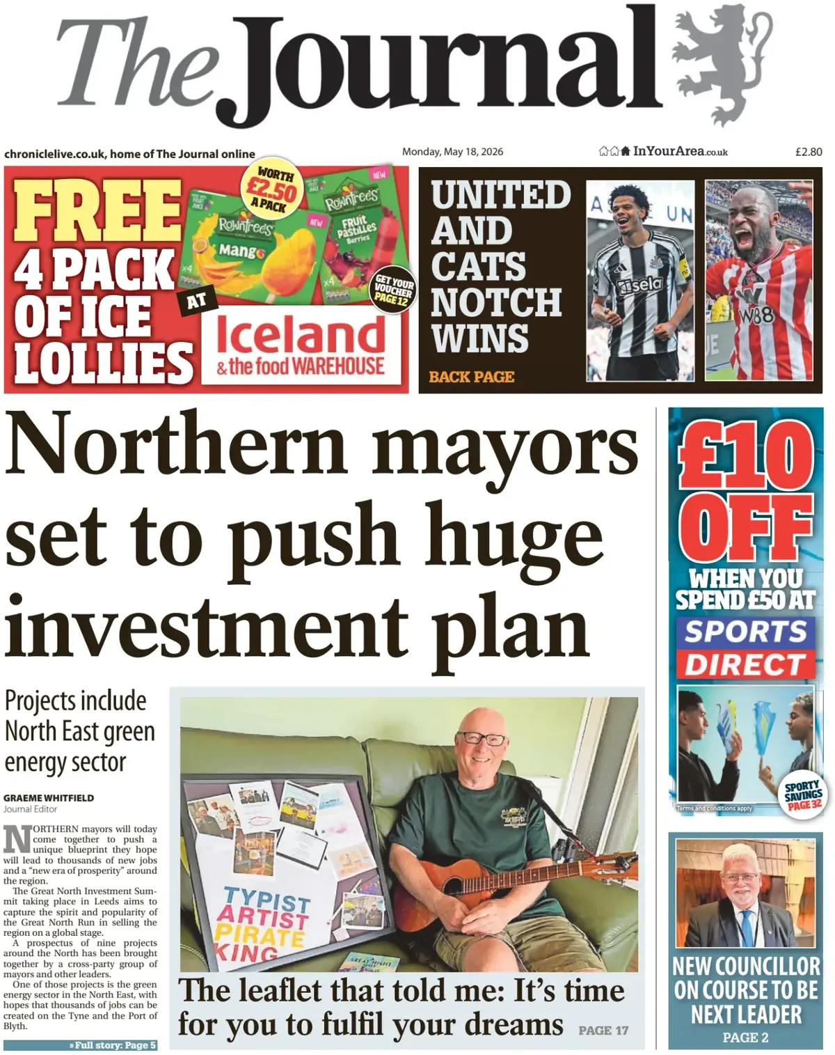 Front Page The Journal | Newcastle 18/05/2026