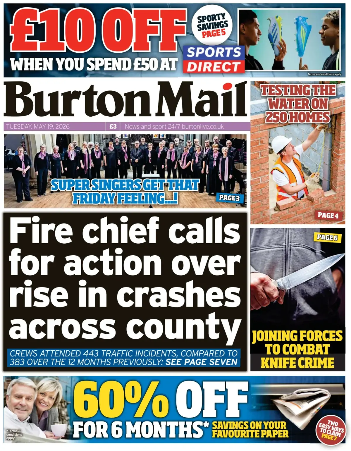 Front Page Burton Mail 19/05/2026