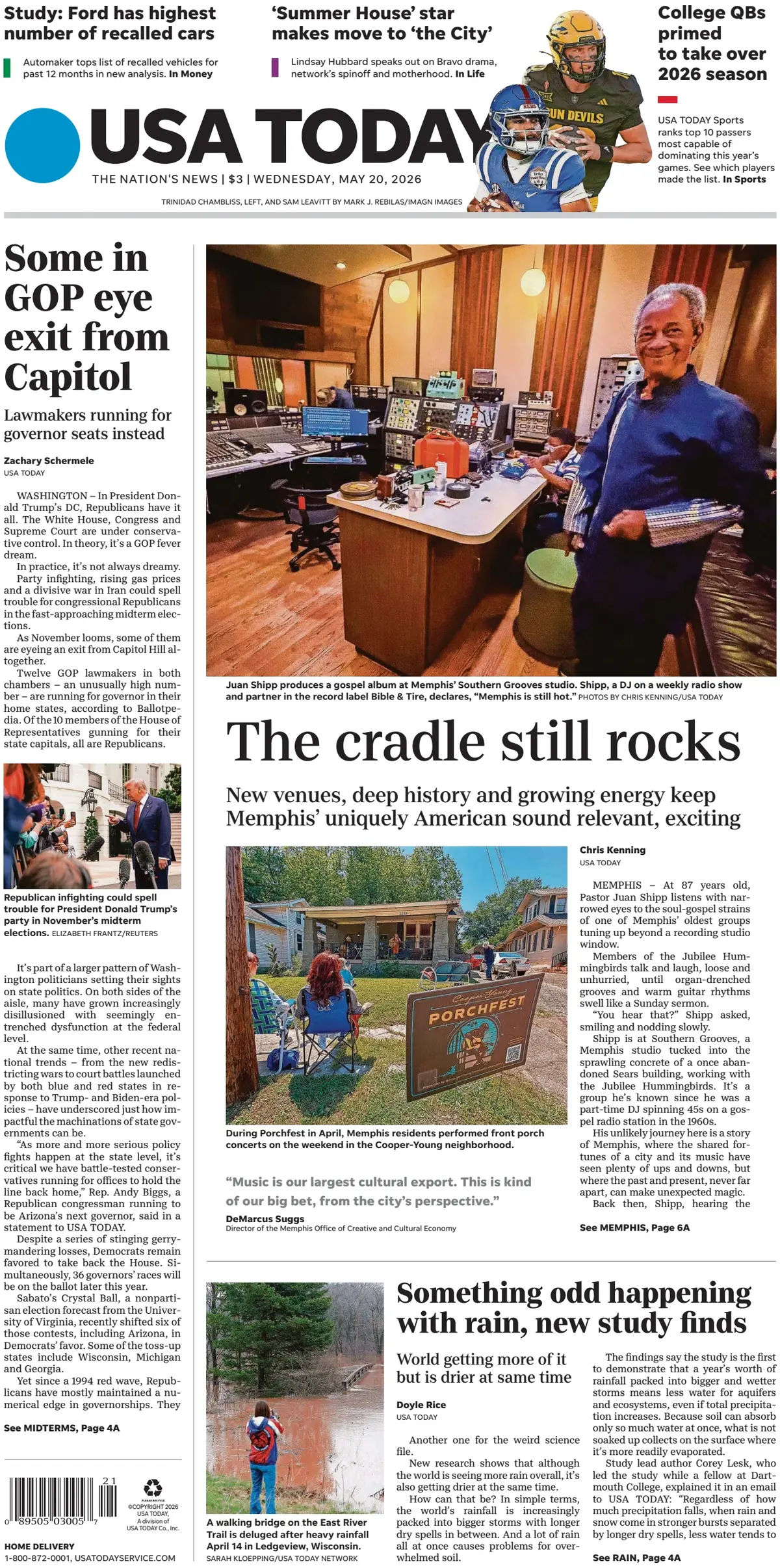 Cover USA Today 20/05/2026