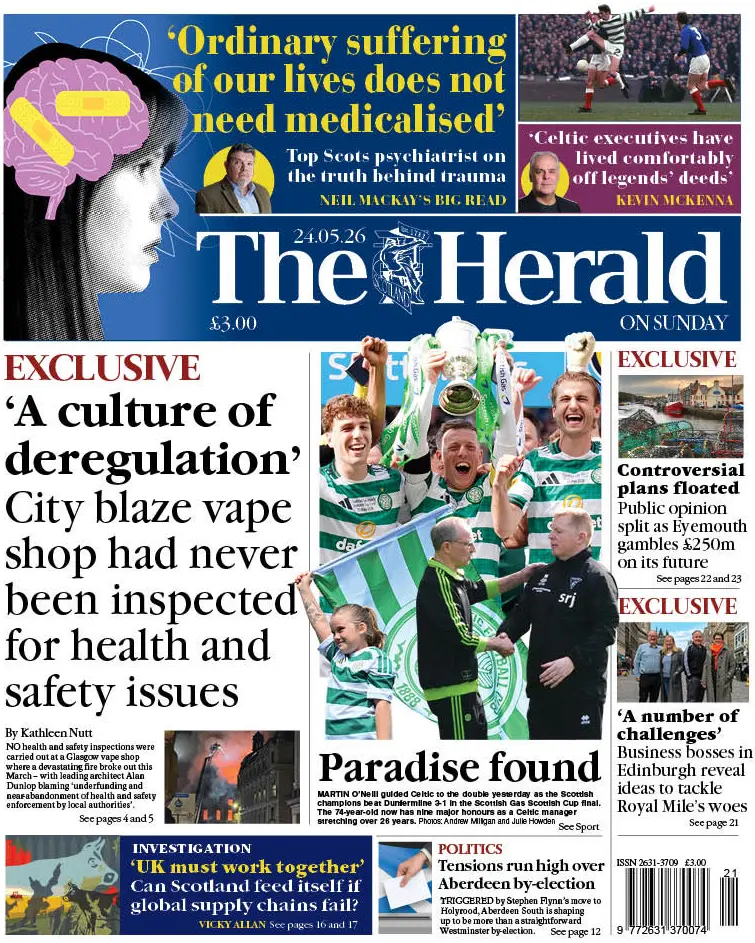 Front Page The Herald | Scotland 24/05/2026
