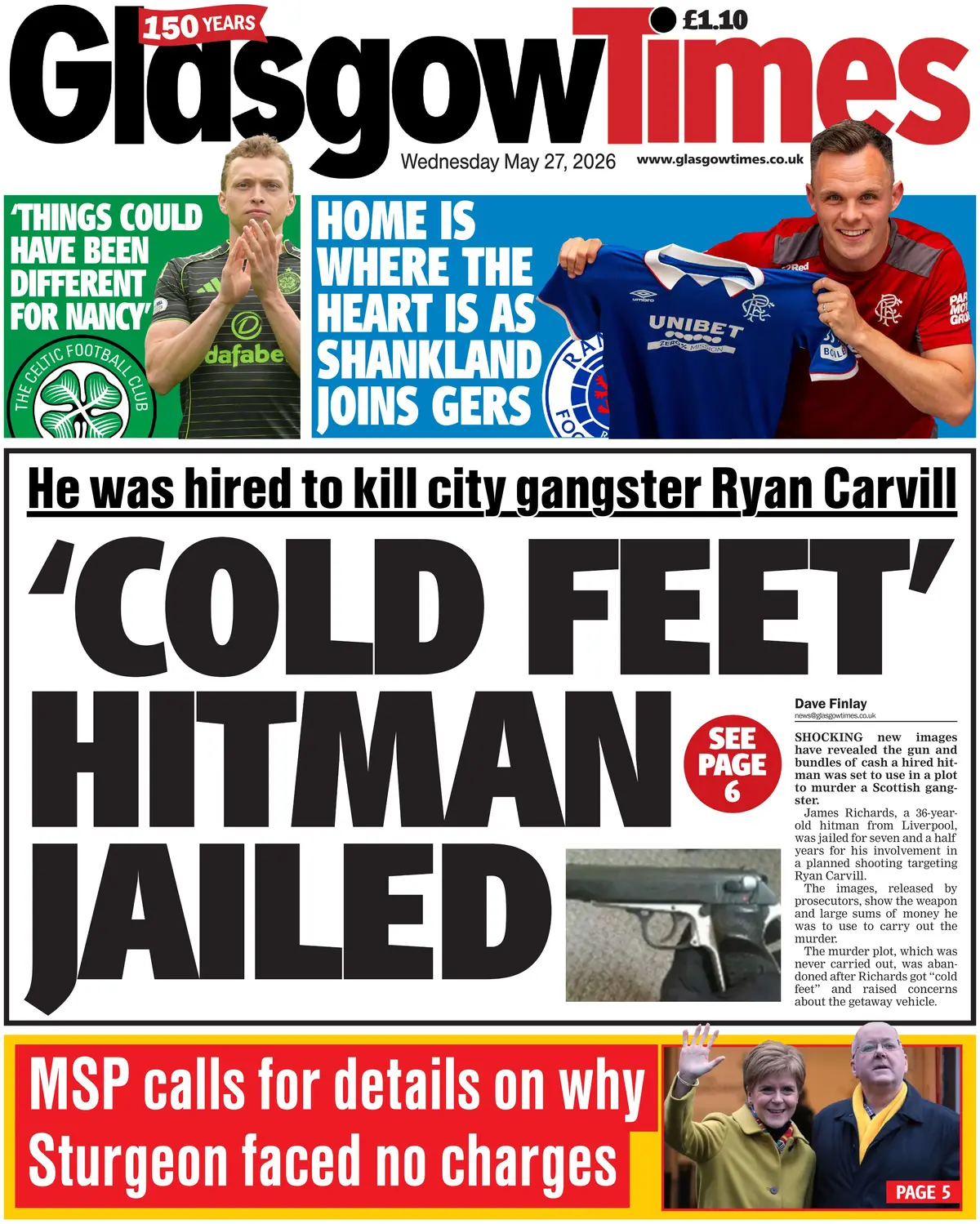 Front Page Glasgow Times 27/05/2026