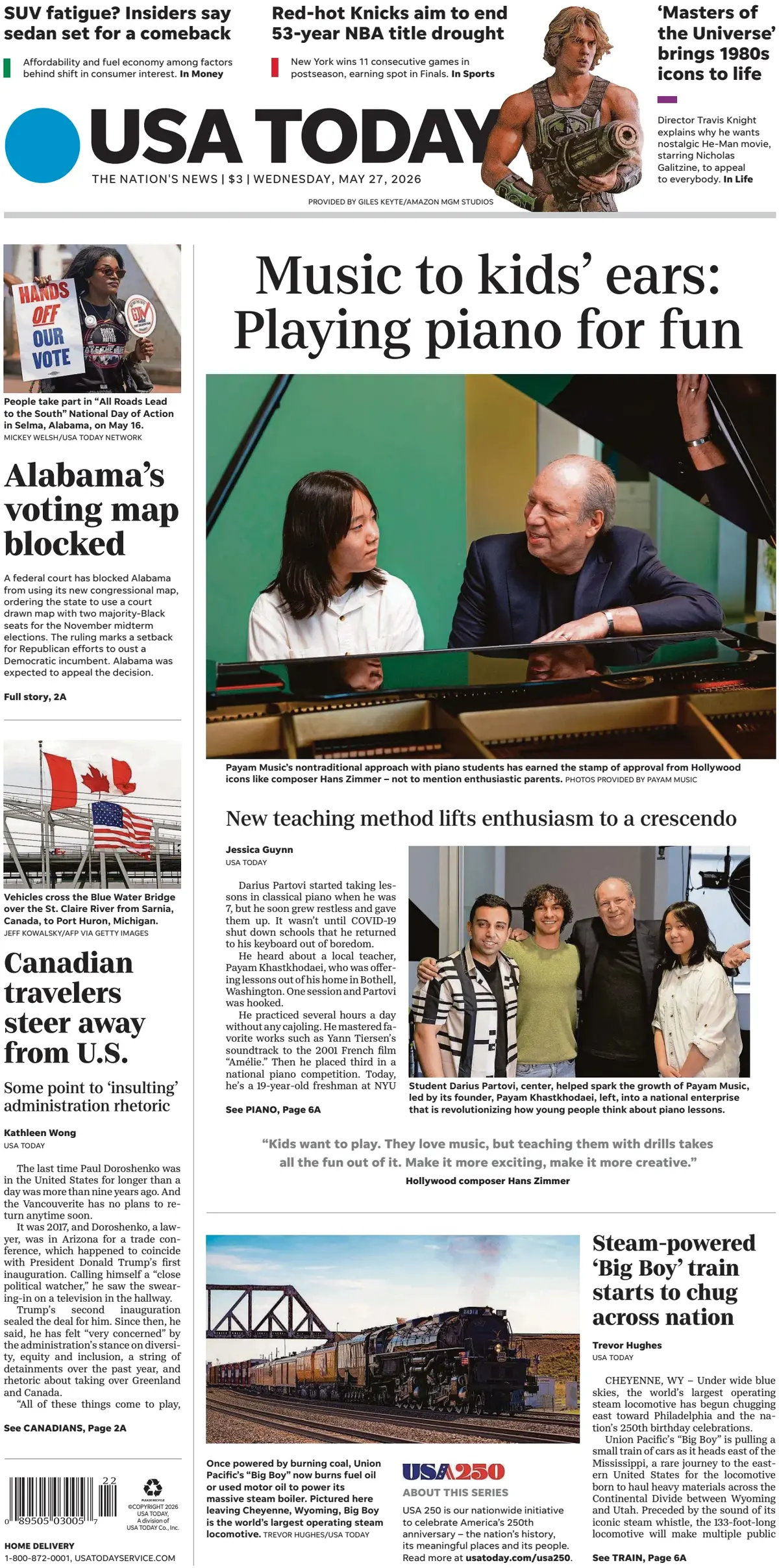 Cover USA Today 27/05/2026