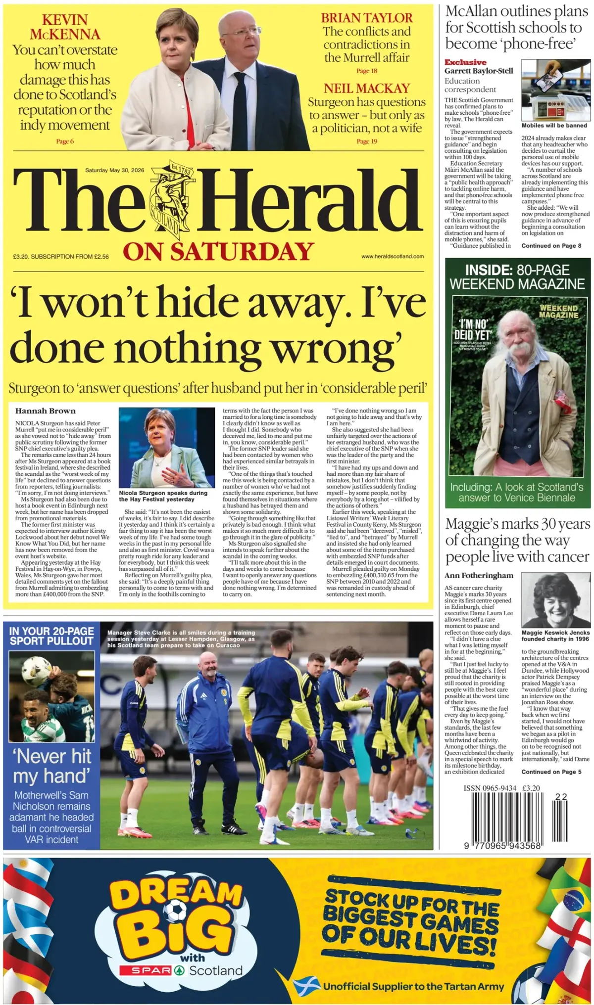 Cover The Herald | Scotland 30/05/2026