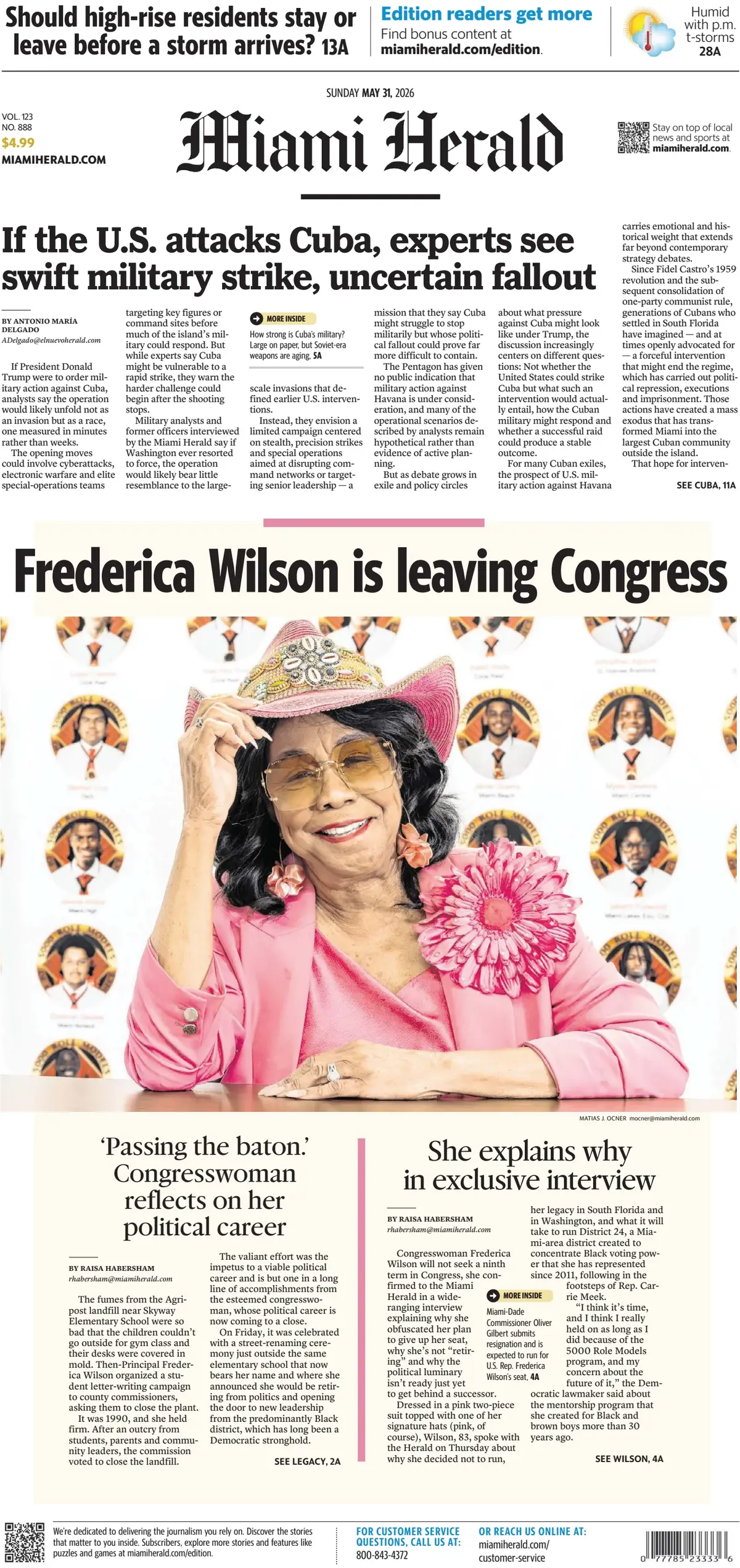 Cover Miami Herald 31/05/2026