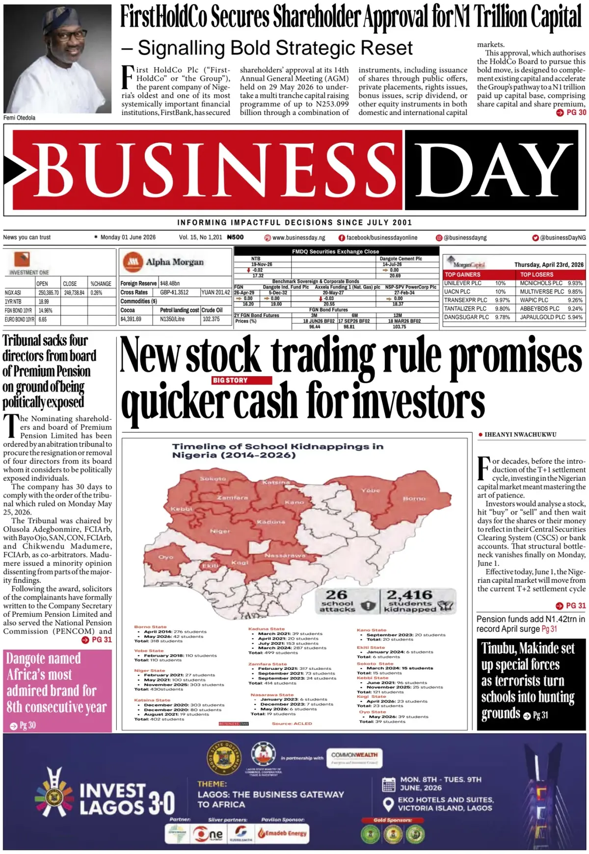 Cover BusinessDay 01/06/2026
