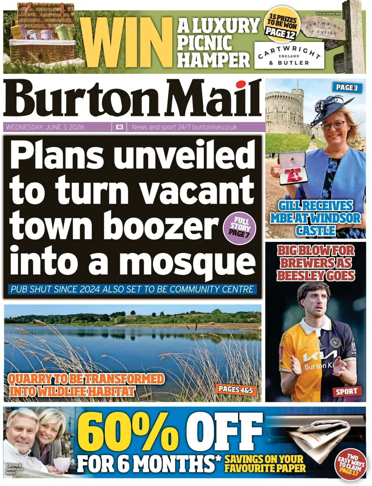 Cover Burton Mail 03/06/2026
