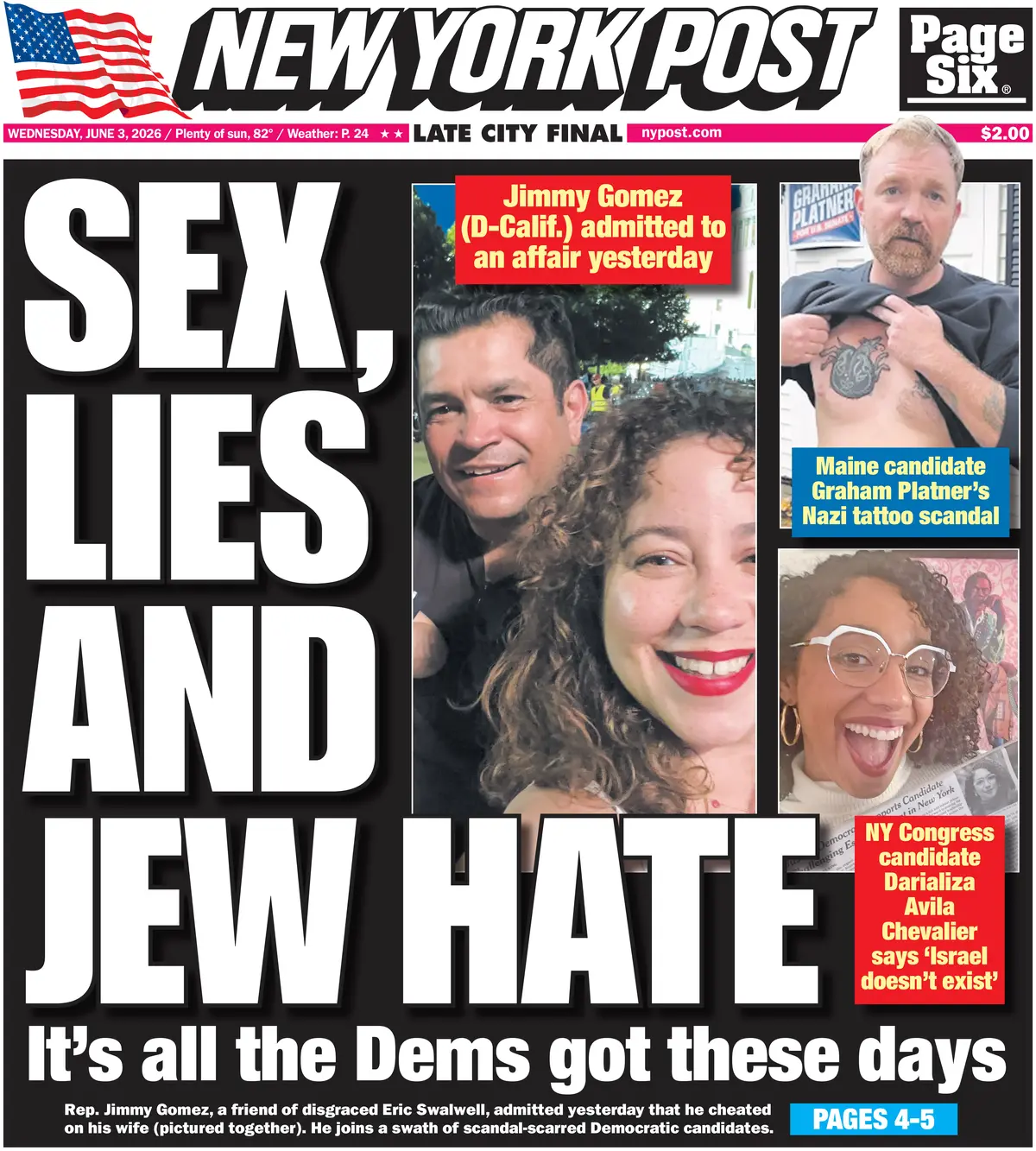 Cover New York Post 03/06/2026
