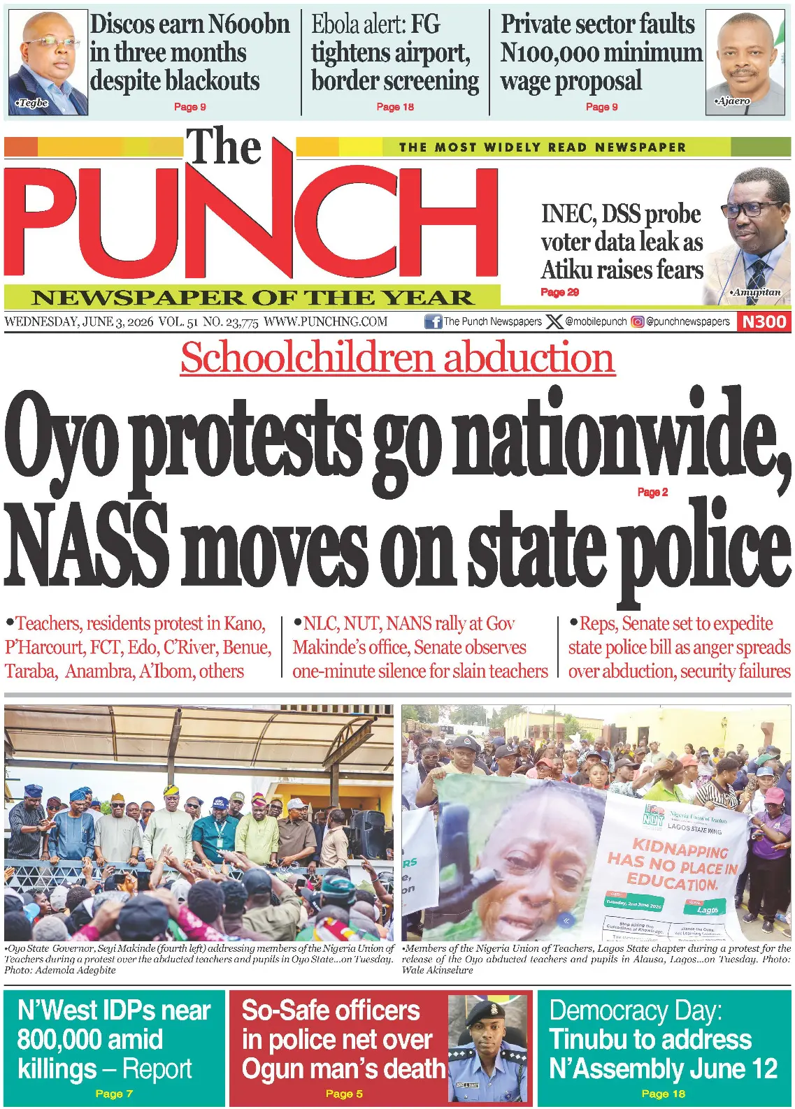 Cover The Punch 03/06/2026