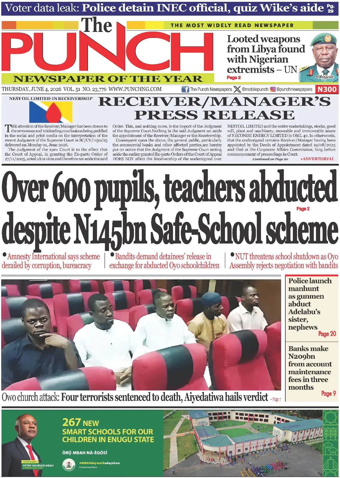 Cover The Punch 04/06/2026