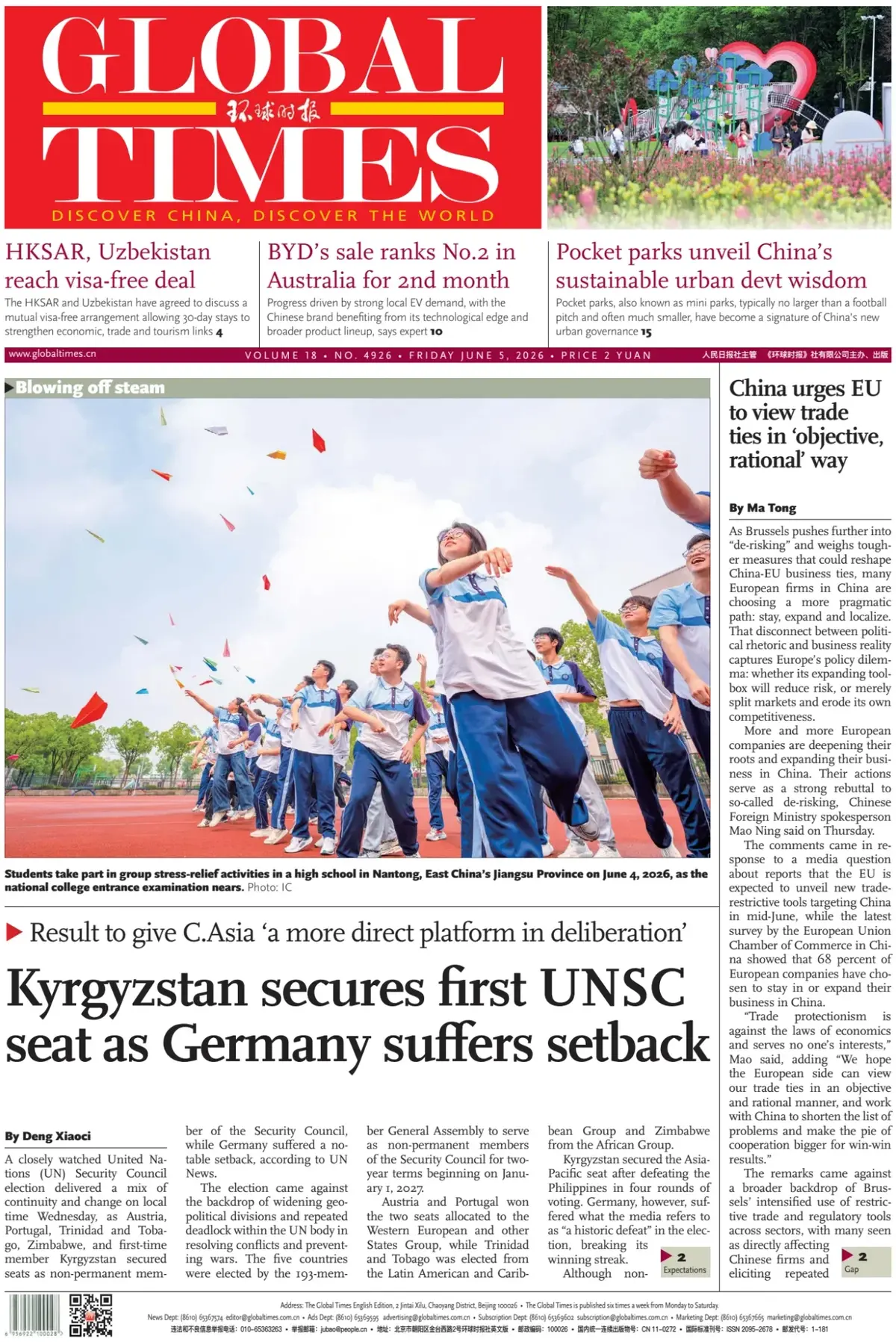 Cover Global Times 05/06/2026