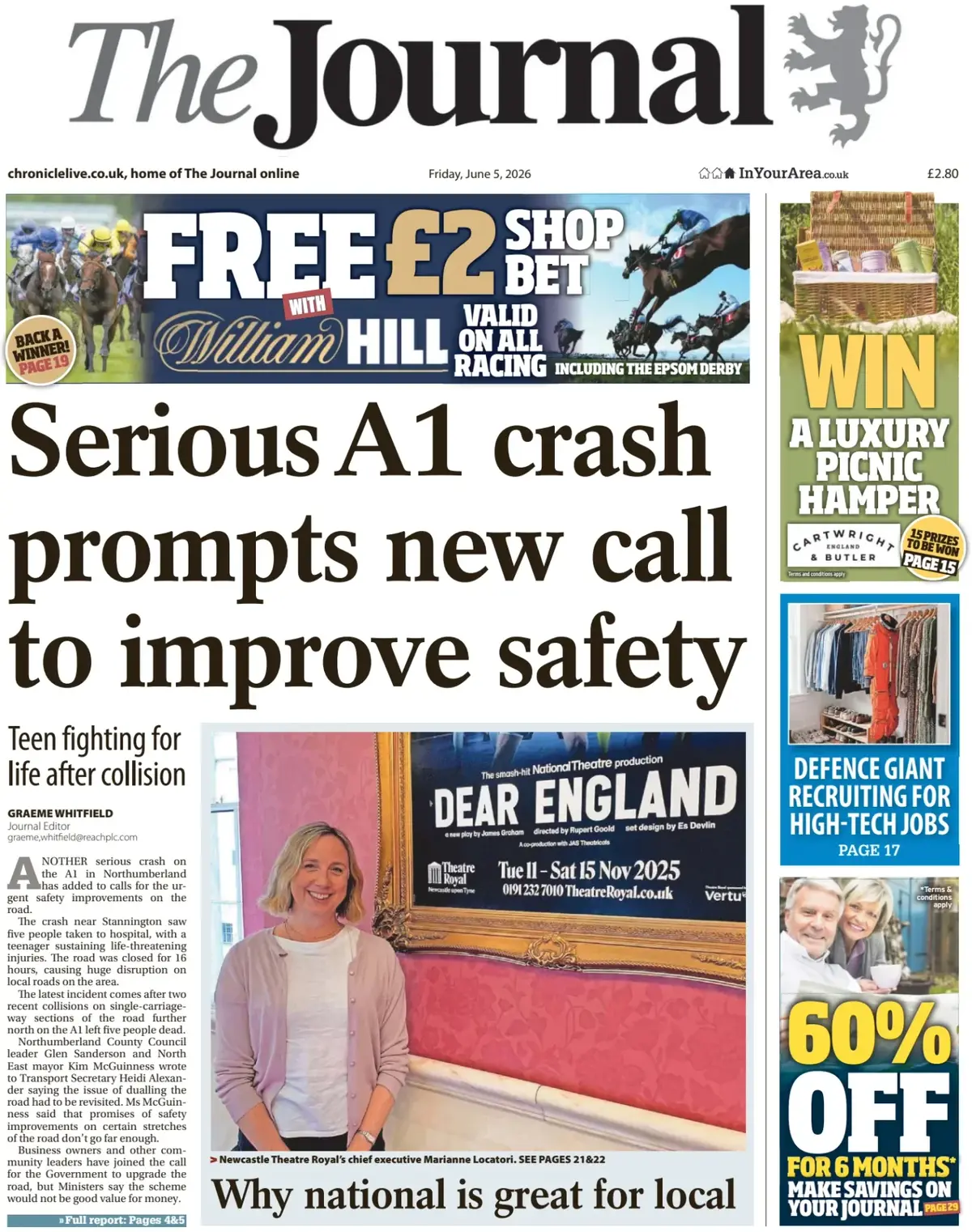 Cover The Journal | Newcastle 05/06/2026