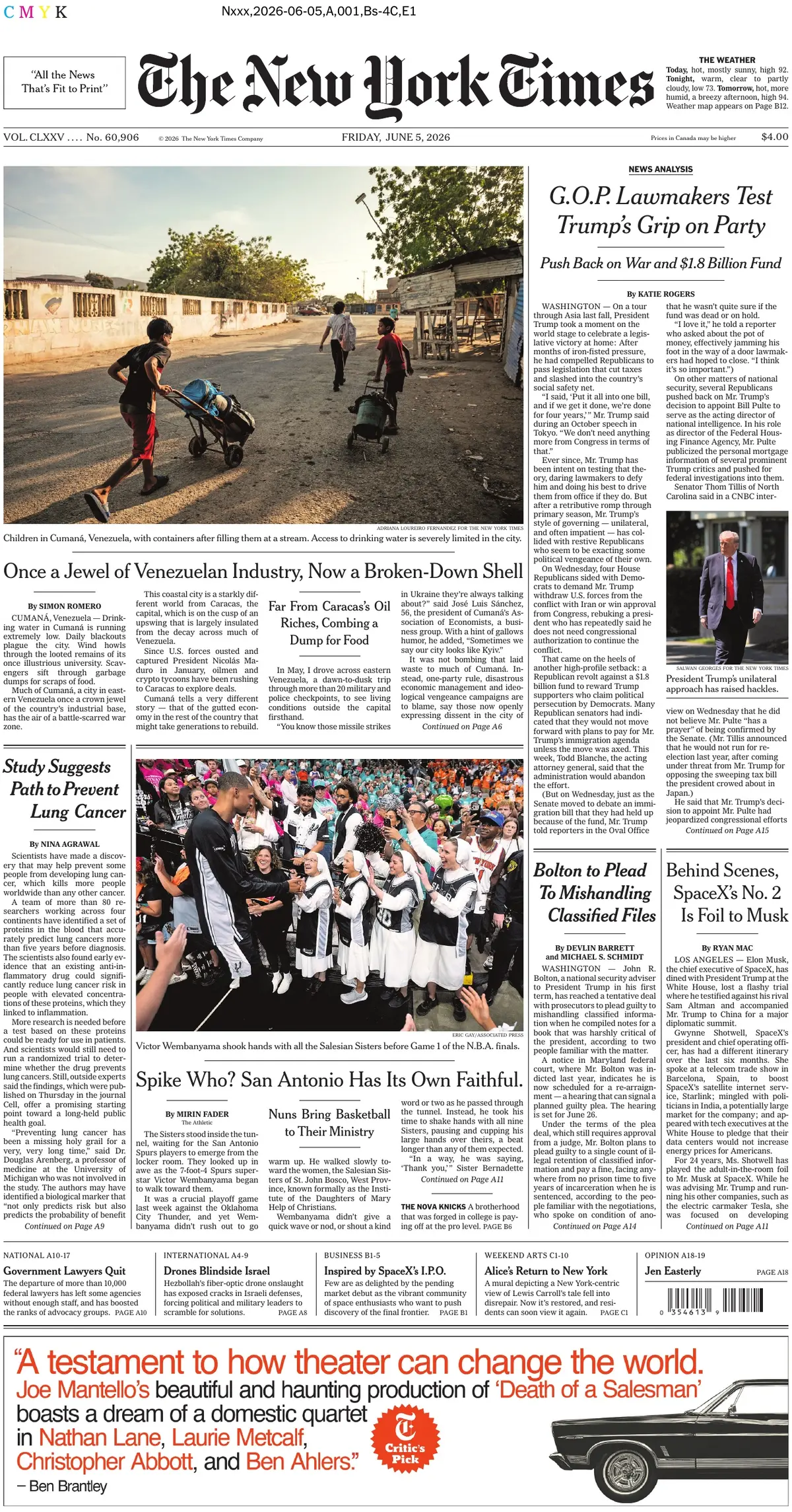 Cover The New York Times 05/06/2026
