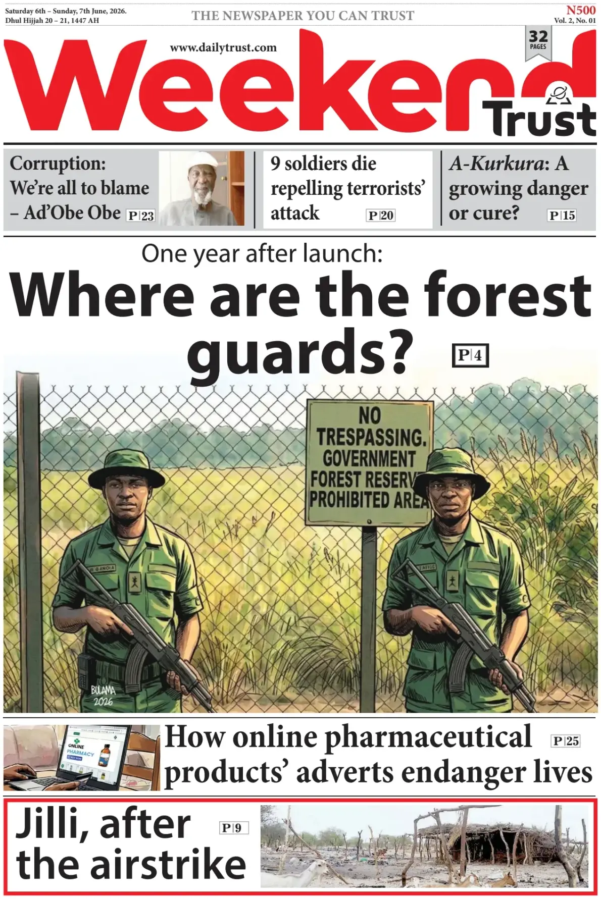 Cover Daily Trust 06/06/2026