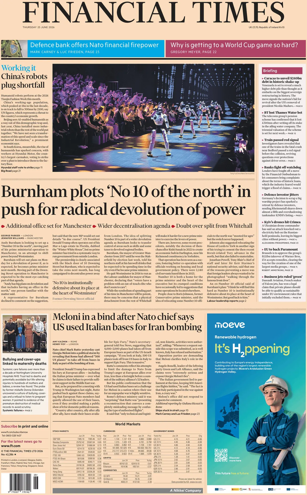 Cover Financial Times 25/06/2026