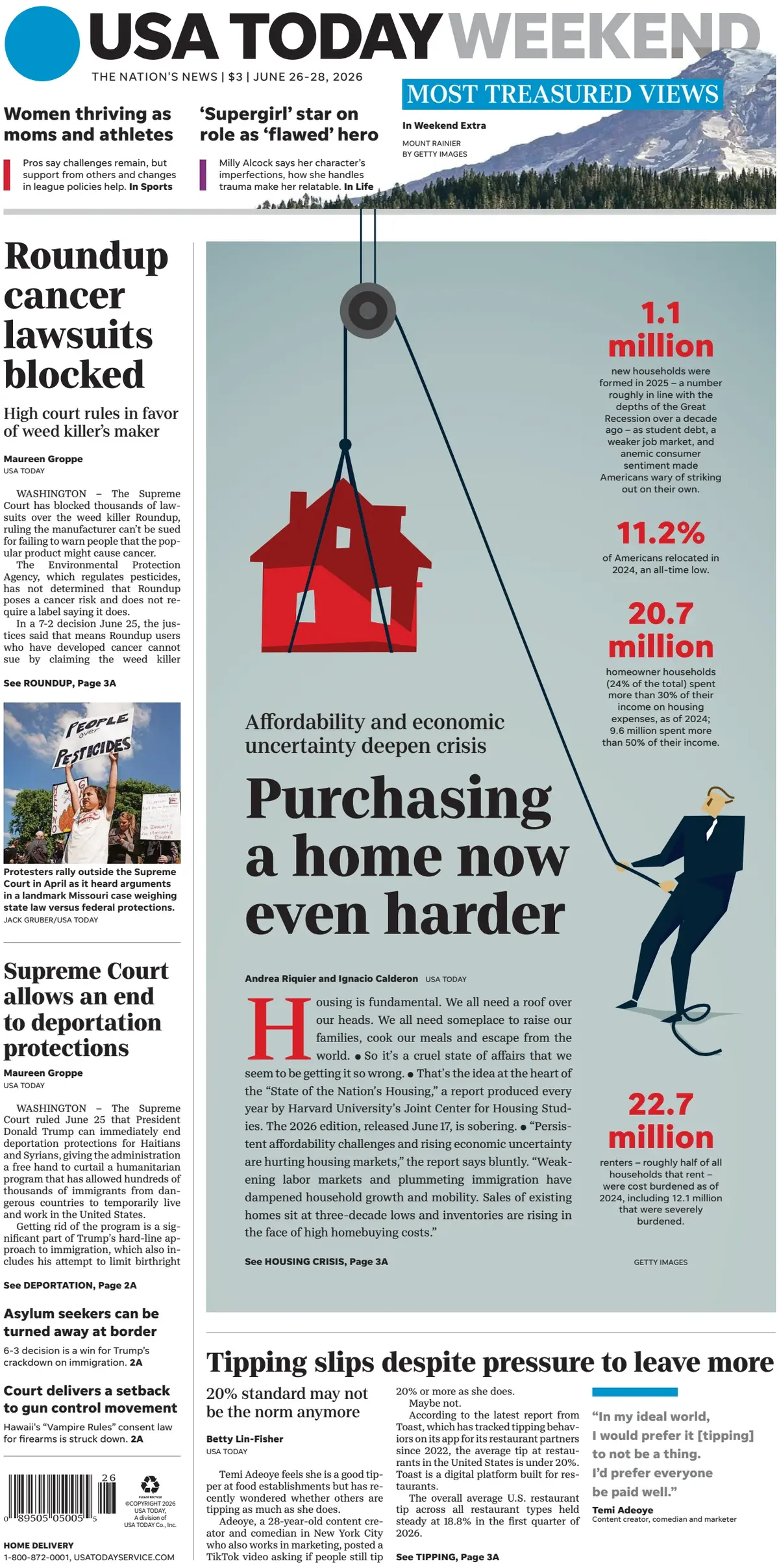 Cover USA Today 28/06/2026