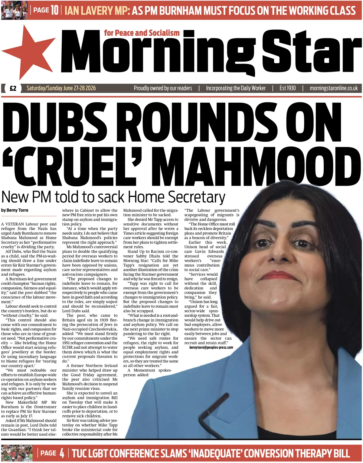 Cover Morning Star 28/06/2026