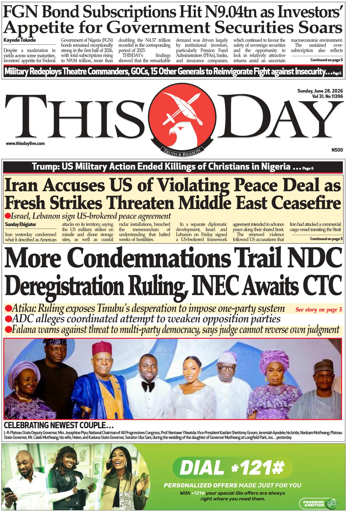 Cover ThisDay 28/06/2026