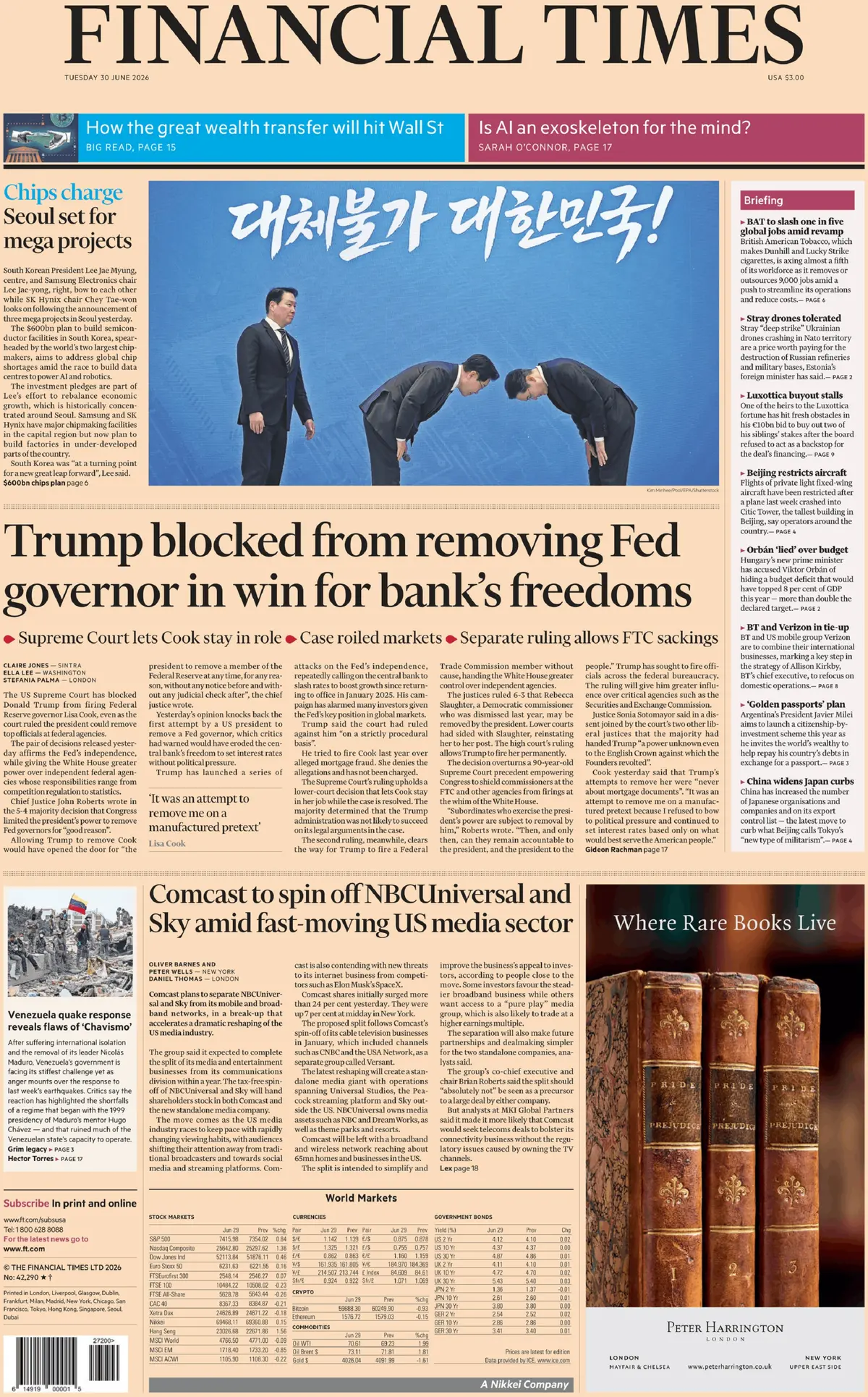 Cover Financial Times 30/06/2026