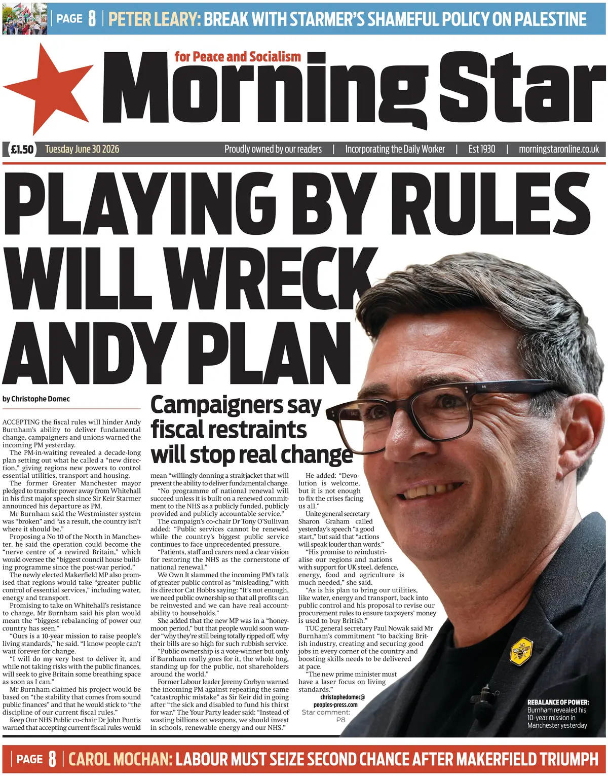 Cover Morning Star 30/06/2026