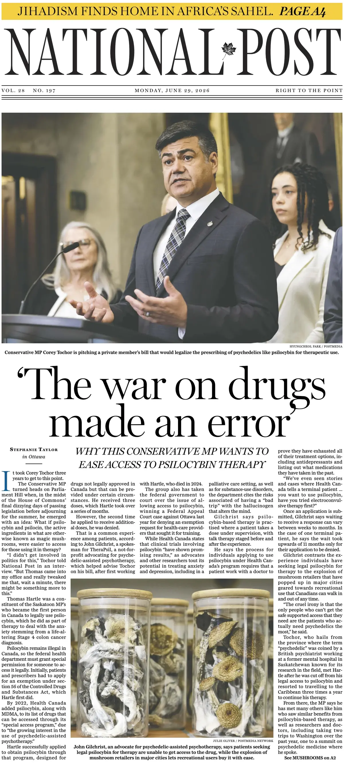 Cover National Post | The Post 29/06/2026