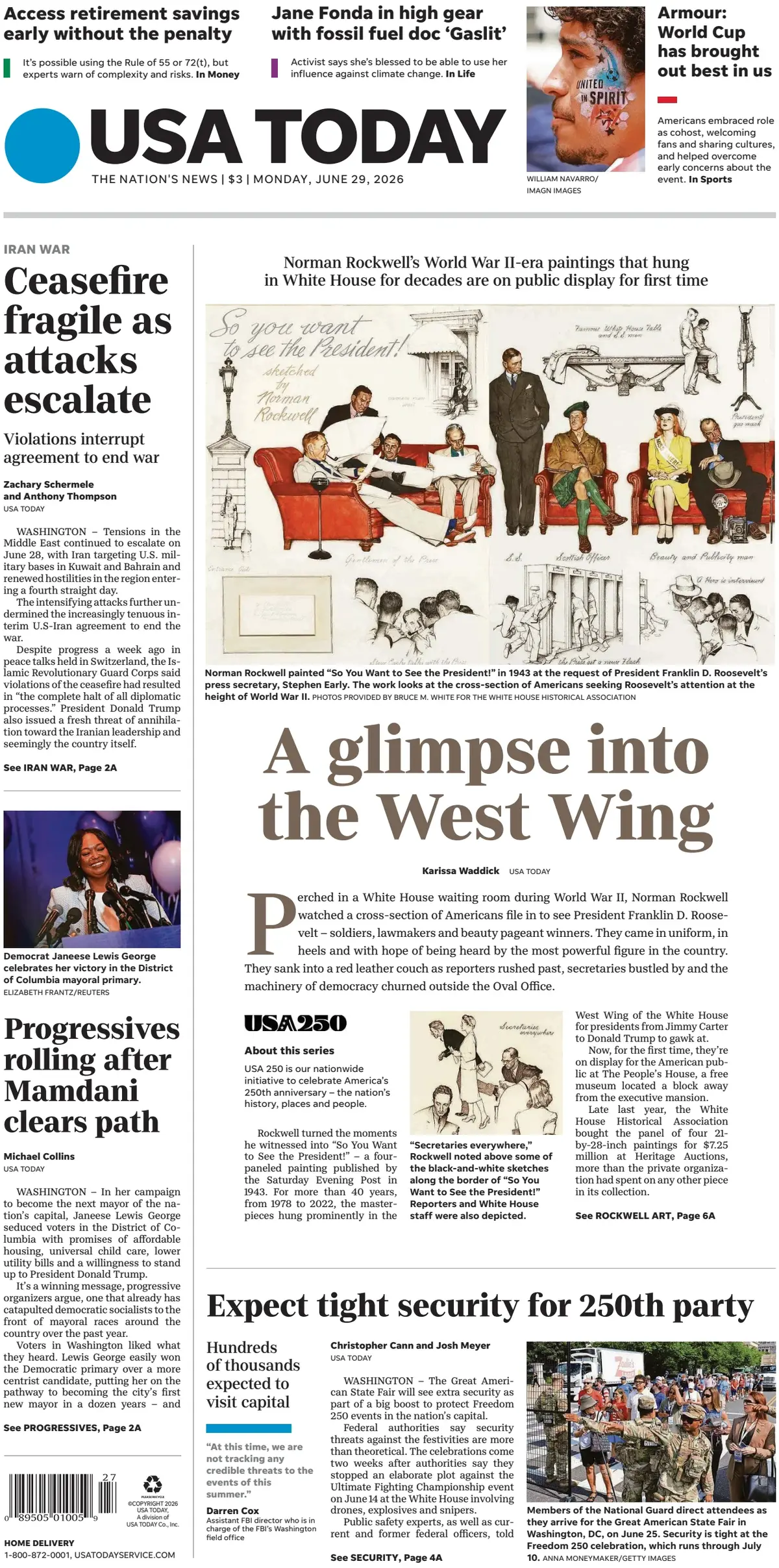 Cover USA Today 29/06/2026