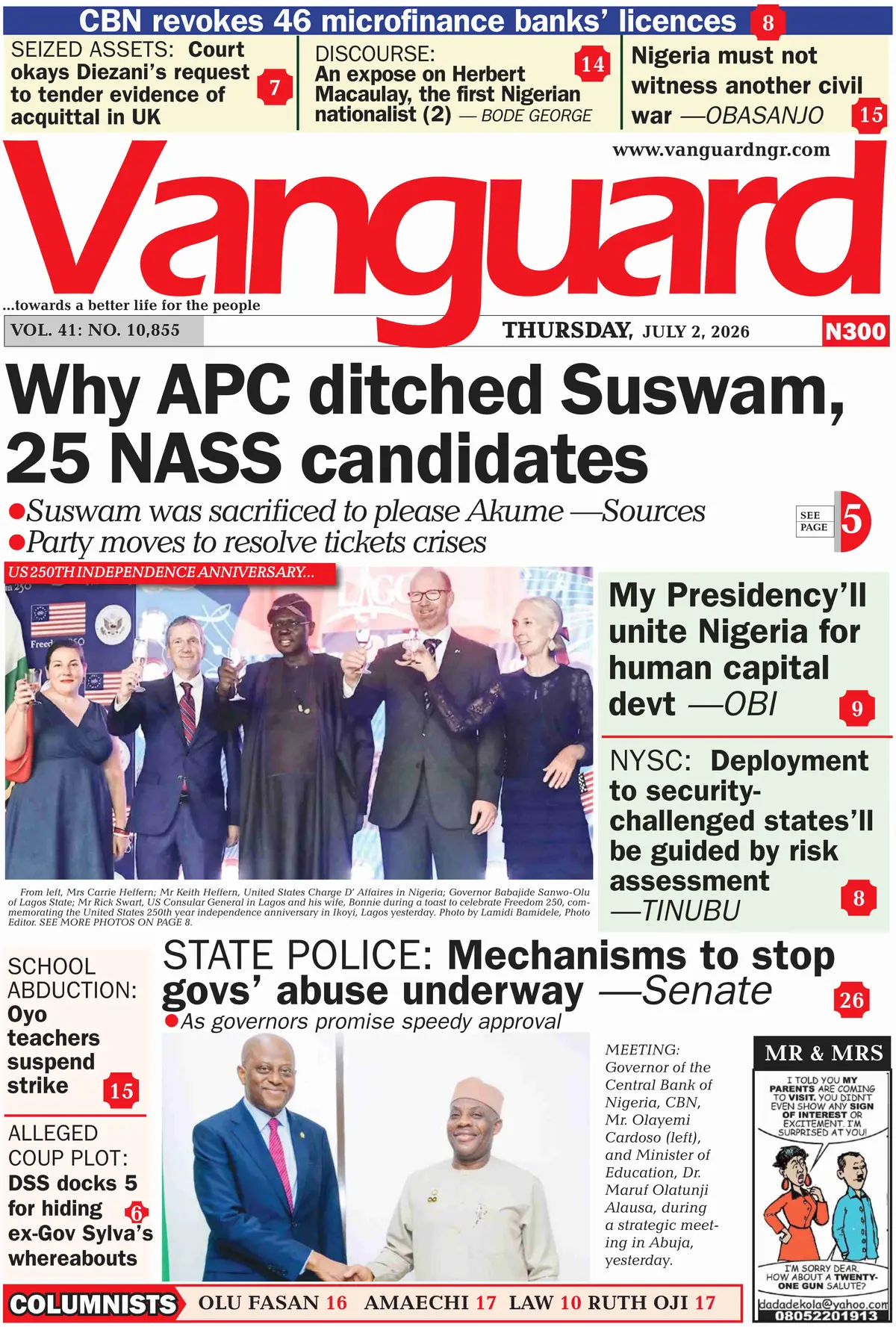 Cover Vanguard 02/07/2026