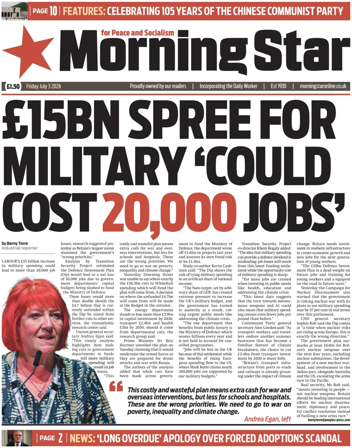 Cover Morning Star 03/07/2026
