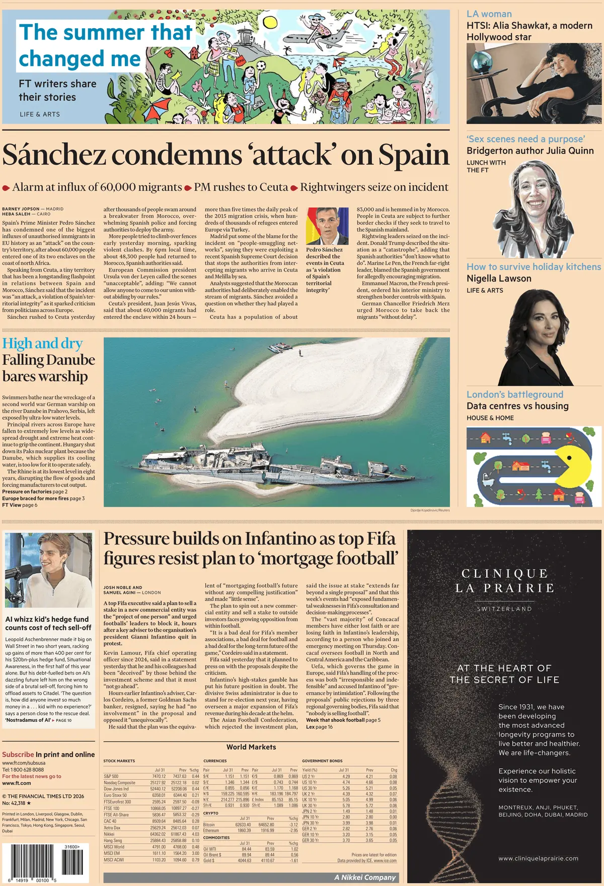 Cover Financial Times 02/08/2026