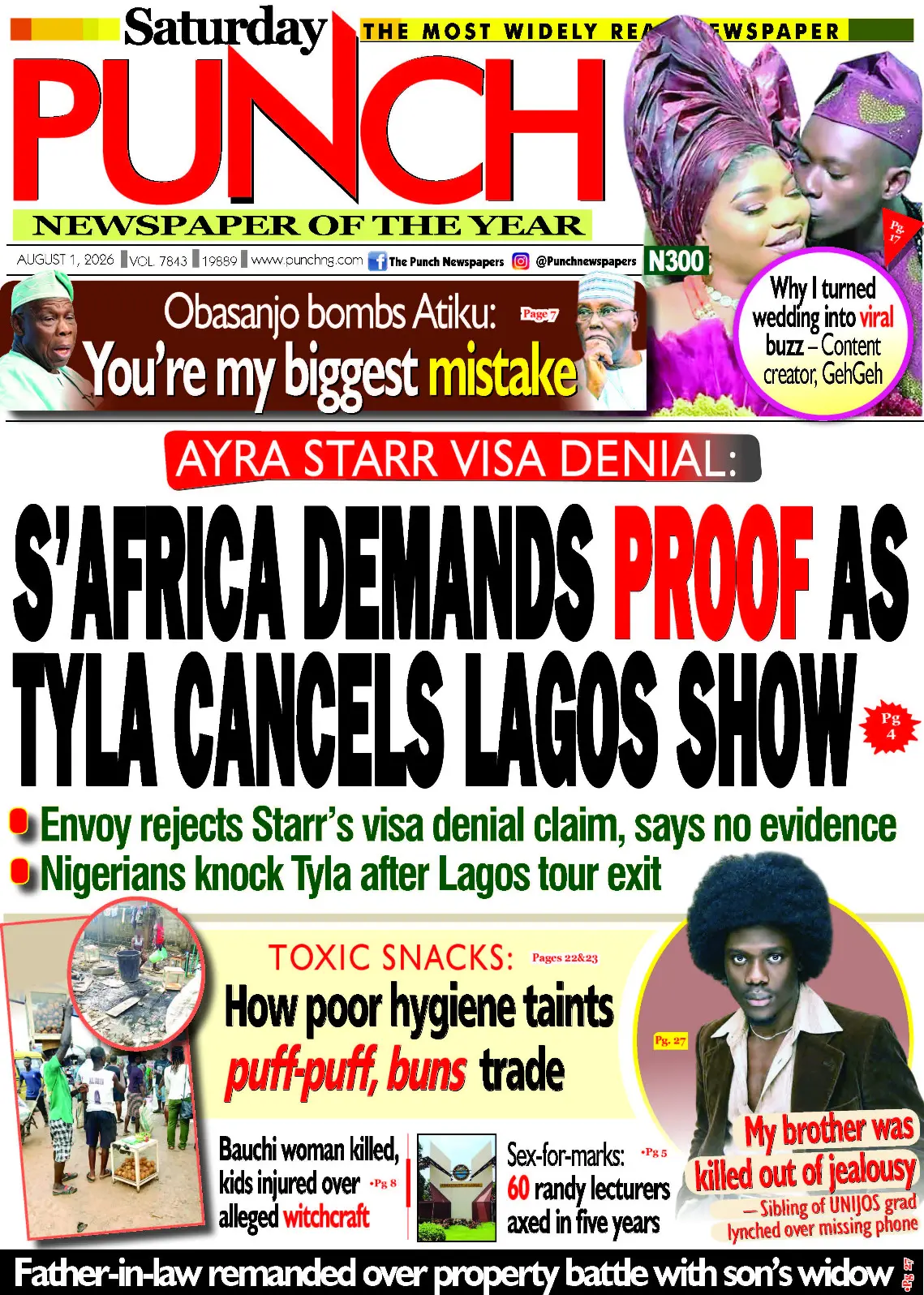 Cover The Punch 01/08/2026