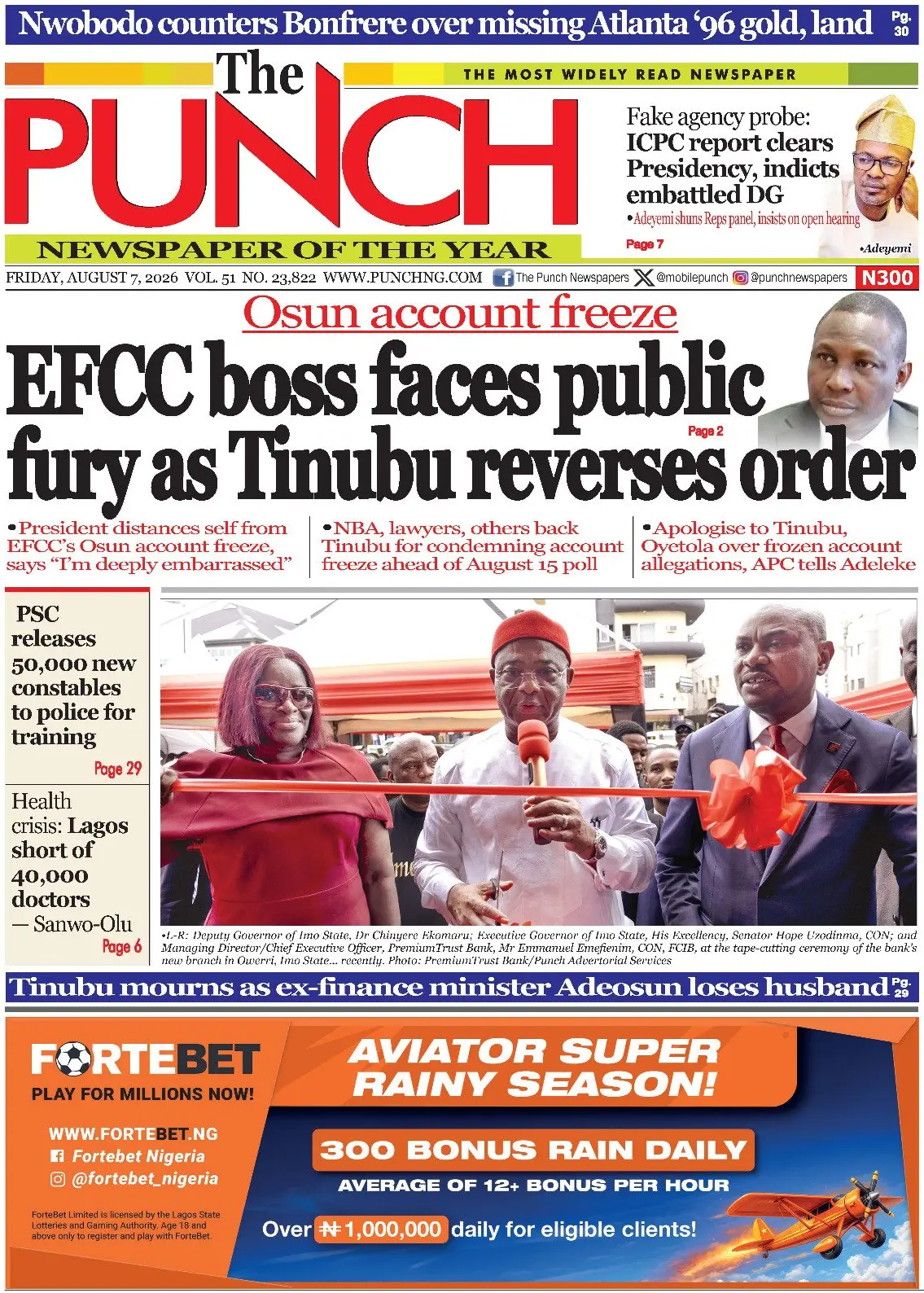 Cover The Punch 07/08/2026