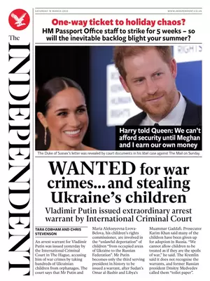 UK Newspapers Front Pages: 18 March 2023