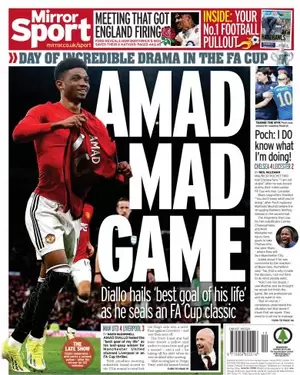 The mirror football uk discount