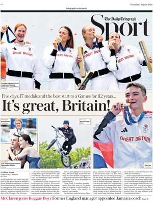 The Daily Telegraph SPORT