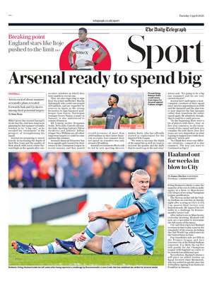 The Daily Telegraph SPORT