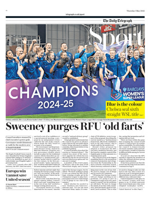 The Daily Telegraph SPORT