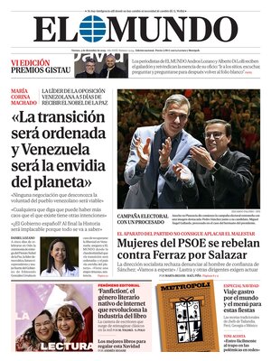 "El Mundo" Front Page