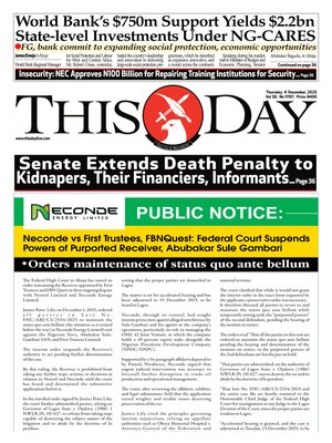 "ThisDay" Front Page