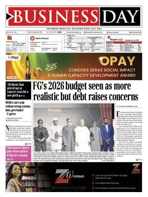 "BusinessDay" Front Page