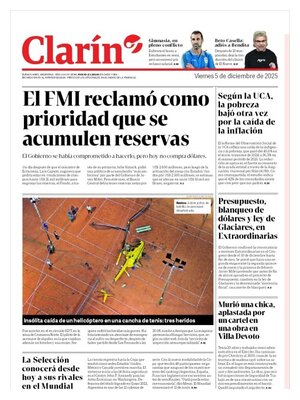 "Clarín" Front Page