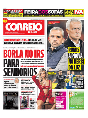 "Correio da Manhã" Front Page